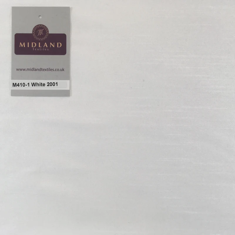 Faux Dupion Raw Silk Fabric - 100% Polyester Plain - Width 159cm/58" M410