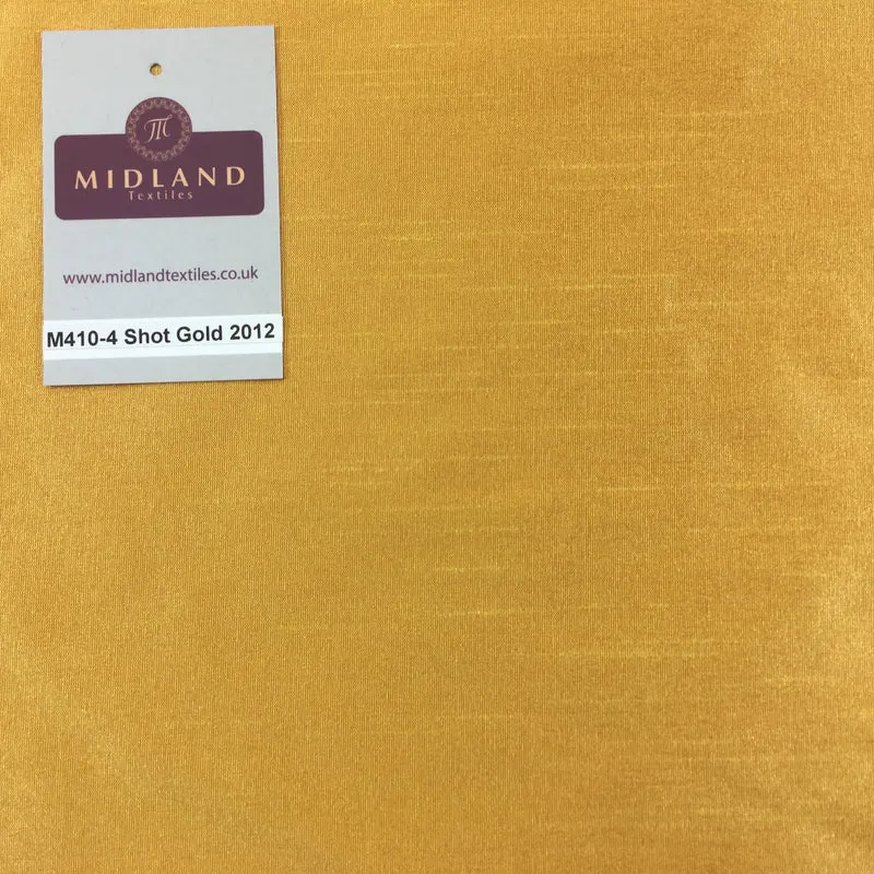 Faux Dupion Raw Silk Fabric - 100% Polyester Plain - Width 159cm/58" M410