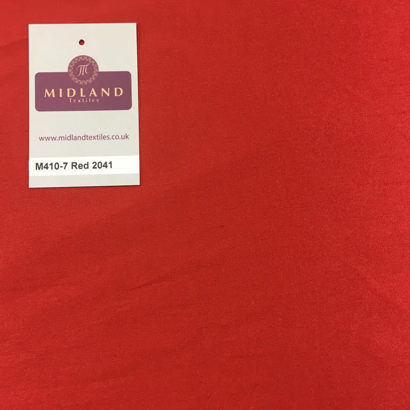 Faux Dupion Raw Silk Fabric - 100% Polyester Plain - Width 159cm/58" M410
