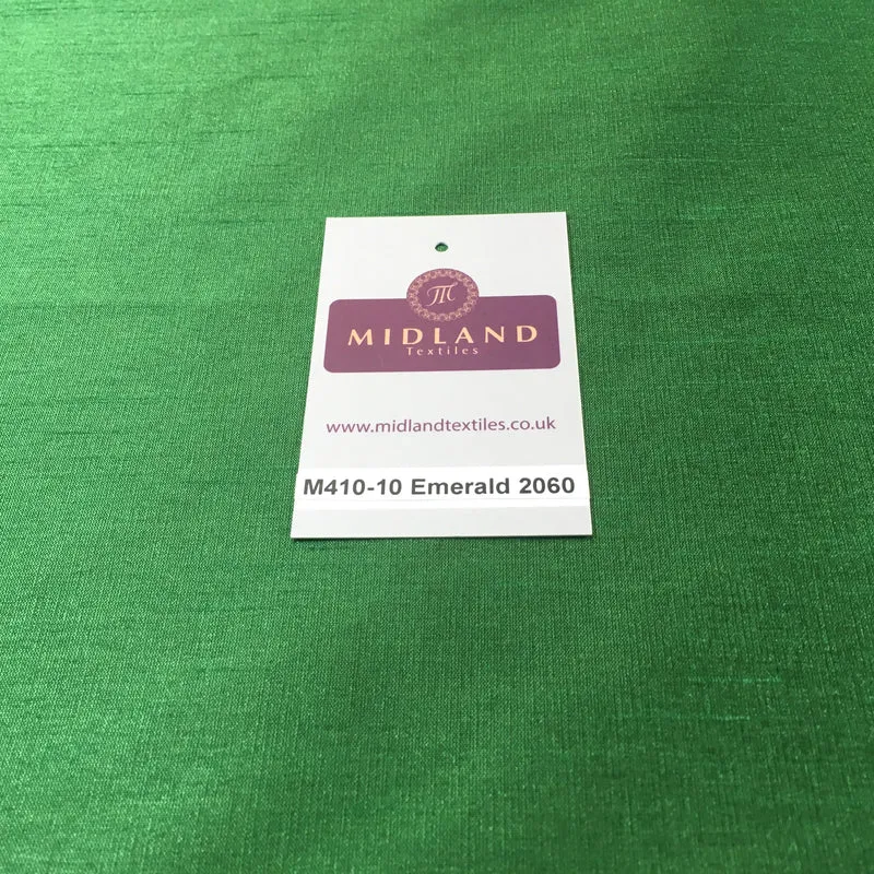 Faux Dupion Raw Silk Fabric - 100% Polyester Plain - Width 159cm/58" M410