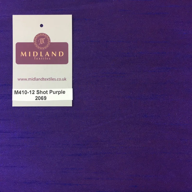 Faux Dupion Raw Silk Fabric - 100% Polyester Plain - Width 159cm/58" M410