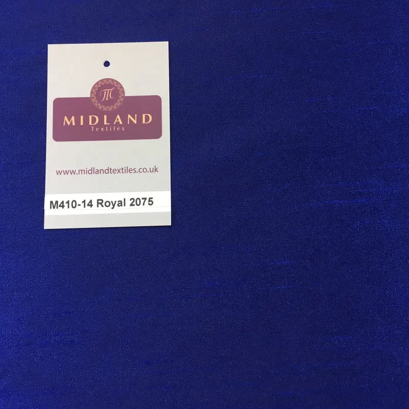 Faux Dupion Raw Silk Fabric - 100% Polyester Plain - Width 159cm/58" M410