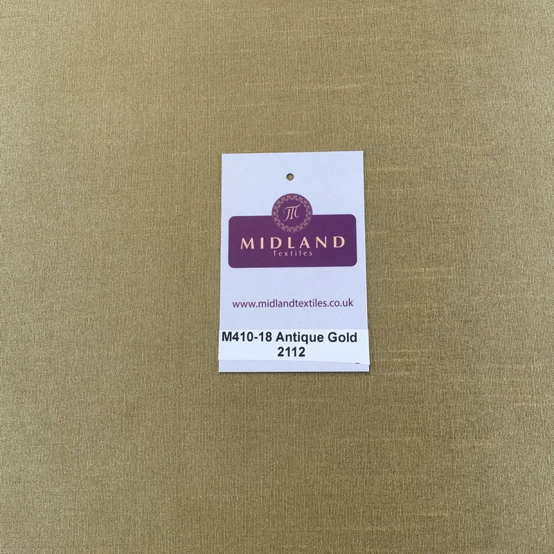 Faux Dupion Raw Silk Fabric - 100% Polyester Plain - Width 159cm/58" M410