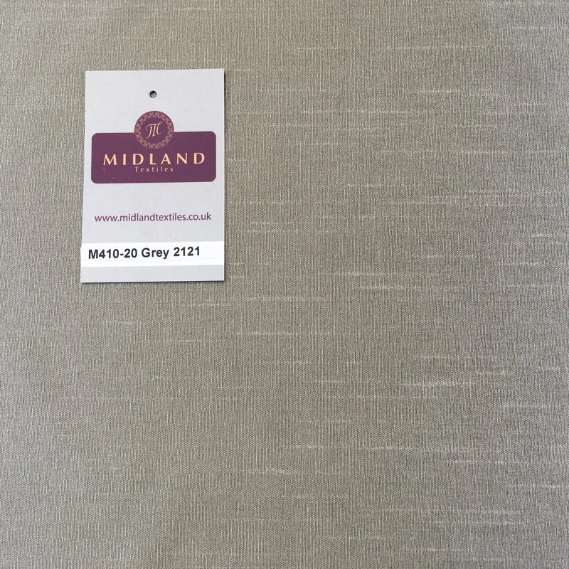 Faux Dupion Raw Silk Fabric - 100% Polyester Plain - Width 159cm/58" M410