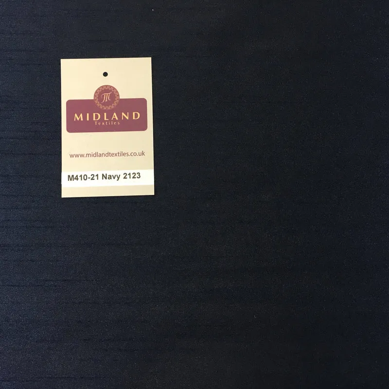 Faux Dupion Raw Silk Fabric - 100% Polyester Plain - Width 159cm/58" M410