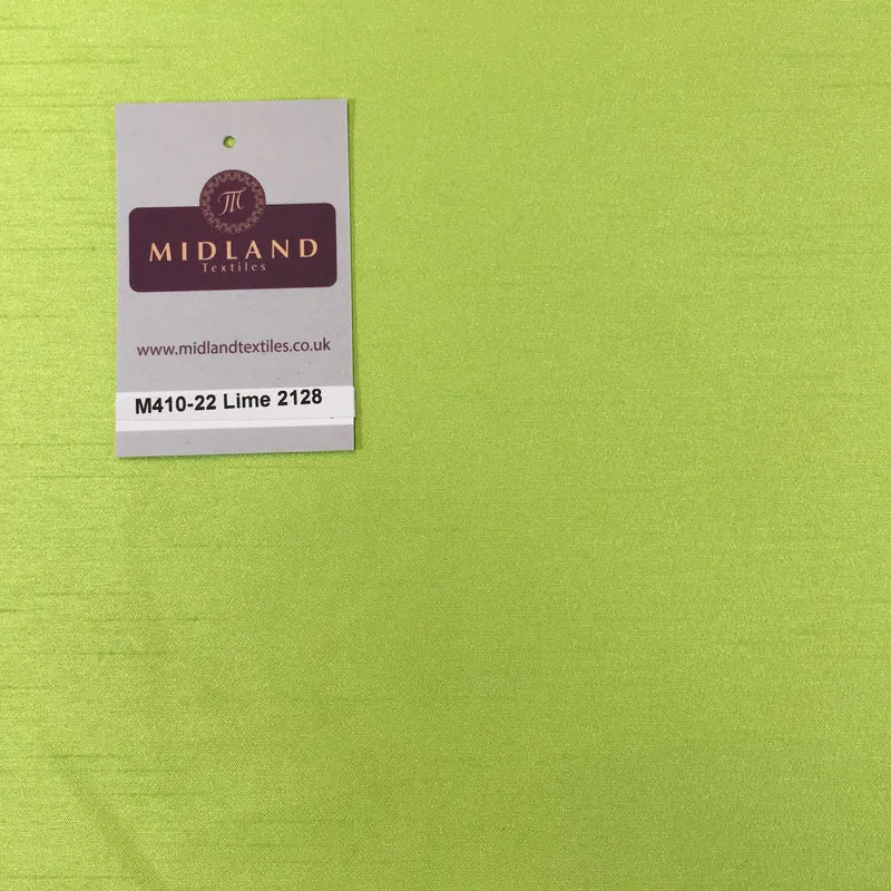 Faux Dupion Raw Silk Fabric - 100% Polyester Plain - Width 159cm/58" M410