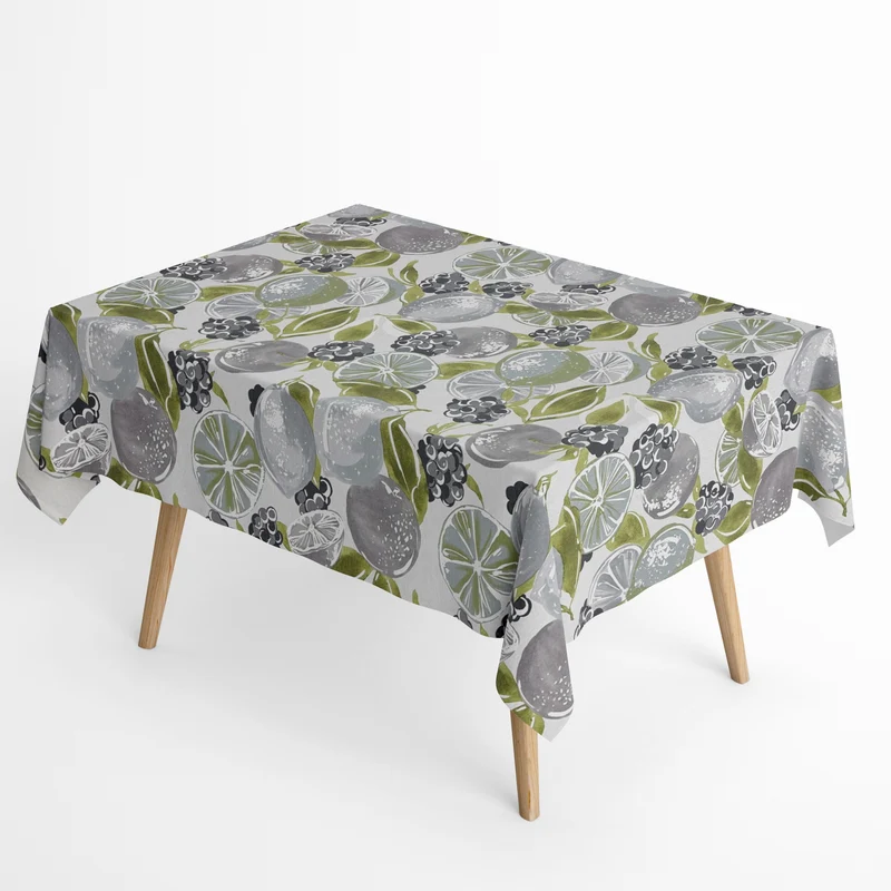 textile Tischdecke Jacquard beschichtete Baumwolle OTEIZA Früchte Zitrone eckig rund oval