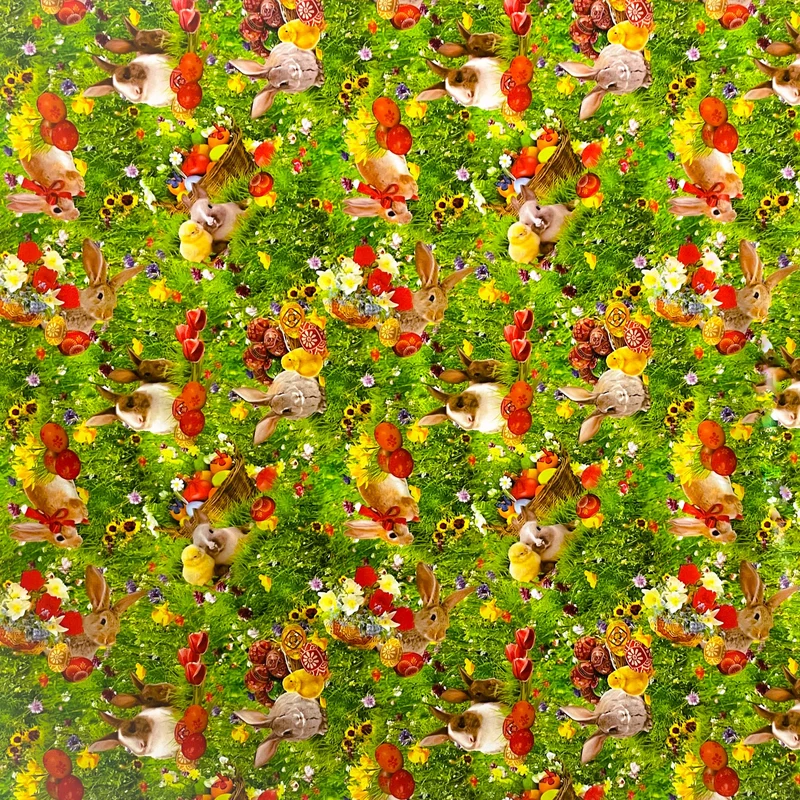 Wachstuch Tischdecke Meterware 01002-00 Ostern Osterhase Ostereier eckig rund oval