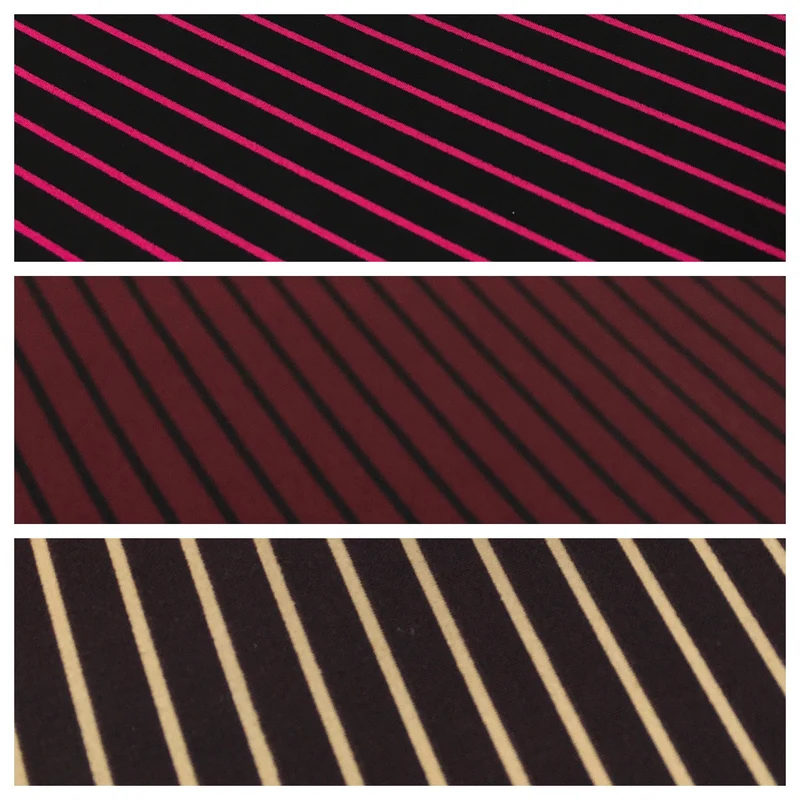 Striped one way Stretch Dress Fabric 45" wide M656 Mtex