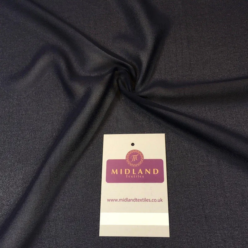 Plain Sheer Georgette chiffon dress, scarf, evening wear fabric 58" M746 Mtex