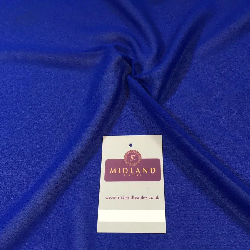 Plain Sheer Georgette chiffon dress, scarf, evening wear fabric 58" M746 Mtex