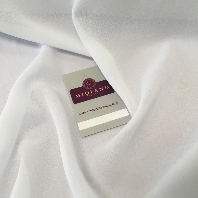 Plain Sheer Georgette chiffon dress, scarf, evening wear fabric 58" M746 Mtex