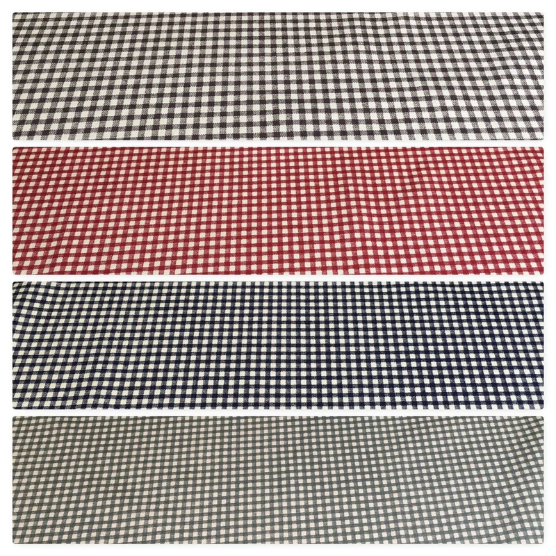Printed Cotton Poplin Checked Gingham Dress Fabric 44" M758 Mtex