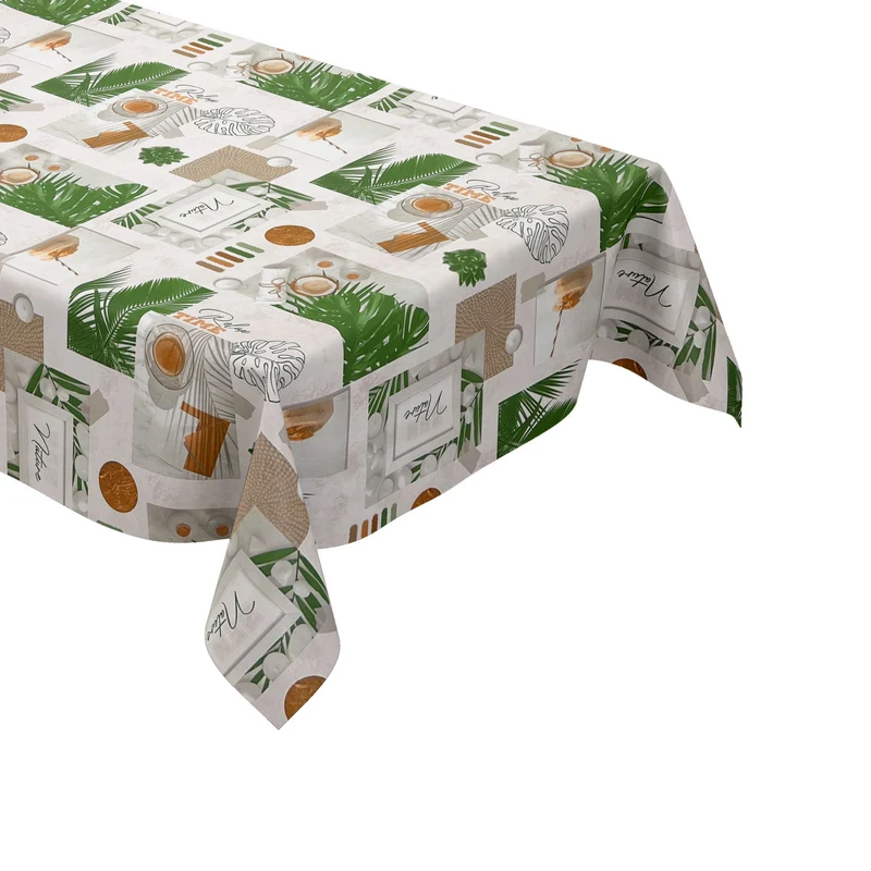 Wachstuch Tischdecke KE42110 Wellness Zen Natur Palmen eckig rund oval