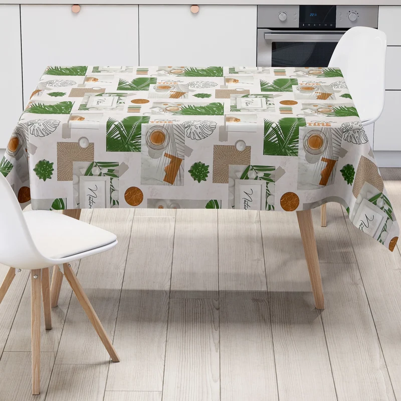Wachstuch Tischdecke KE42110 Wellness Zen Natur Palmen eckig rund oval