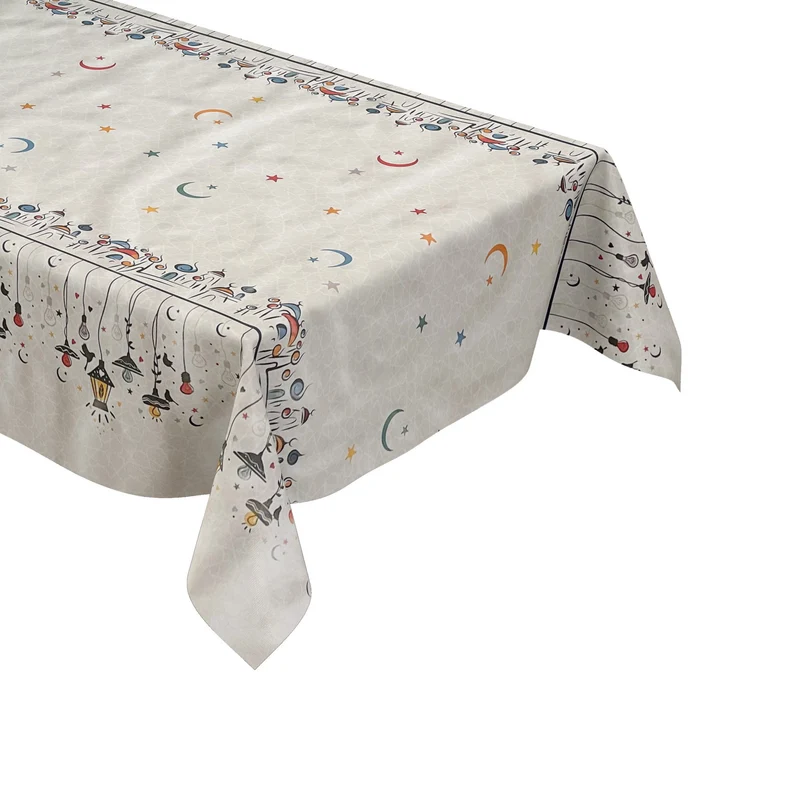 Wachstuch Tischdecke Bordürenmuster 01491-02 Orient Mond Sterne Love Lights eckig rund oval