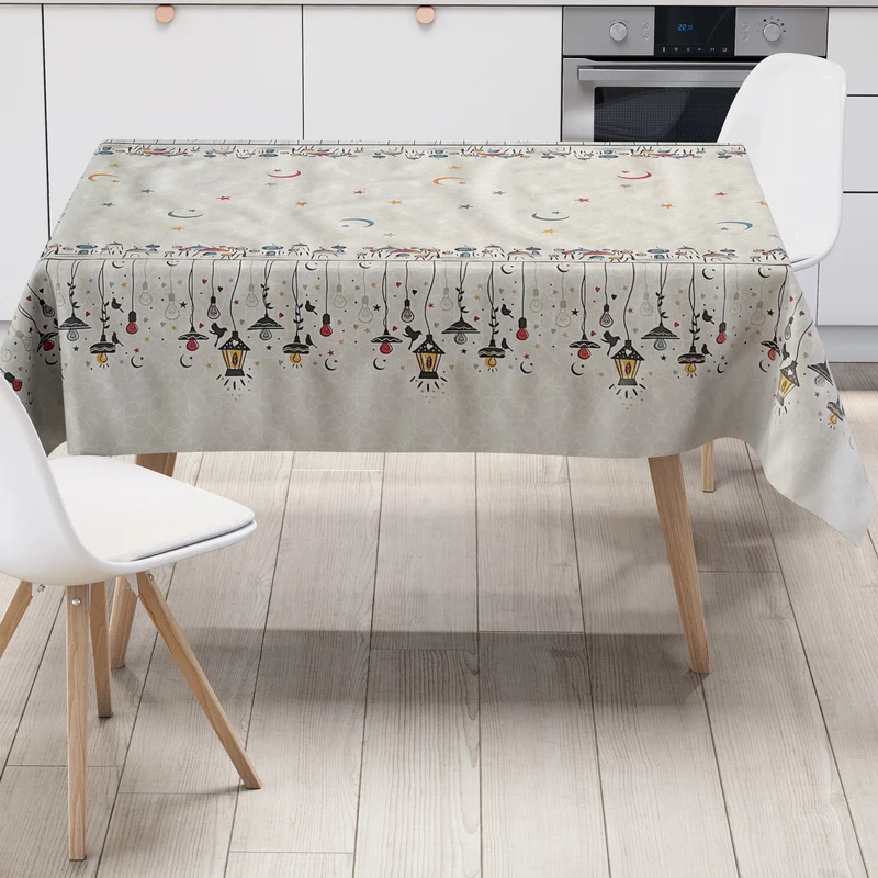 Wachstuch Tischdecke Bordürenmuster 01491-02 Orient Mond Sterne Love Lights eckig rund oval
