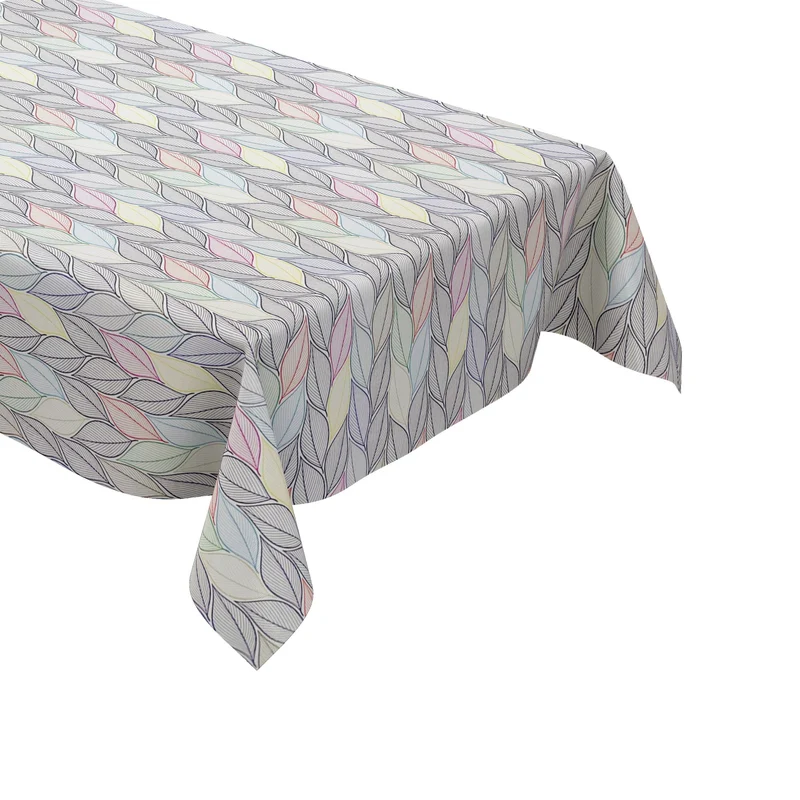 Wachstuch Tischdecke geprägt M19417 bunte Blätter Laub Herbst eckig rund oval
