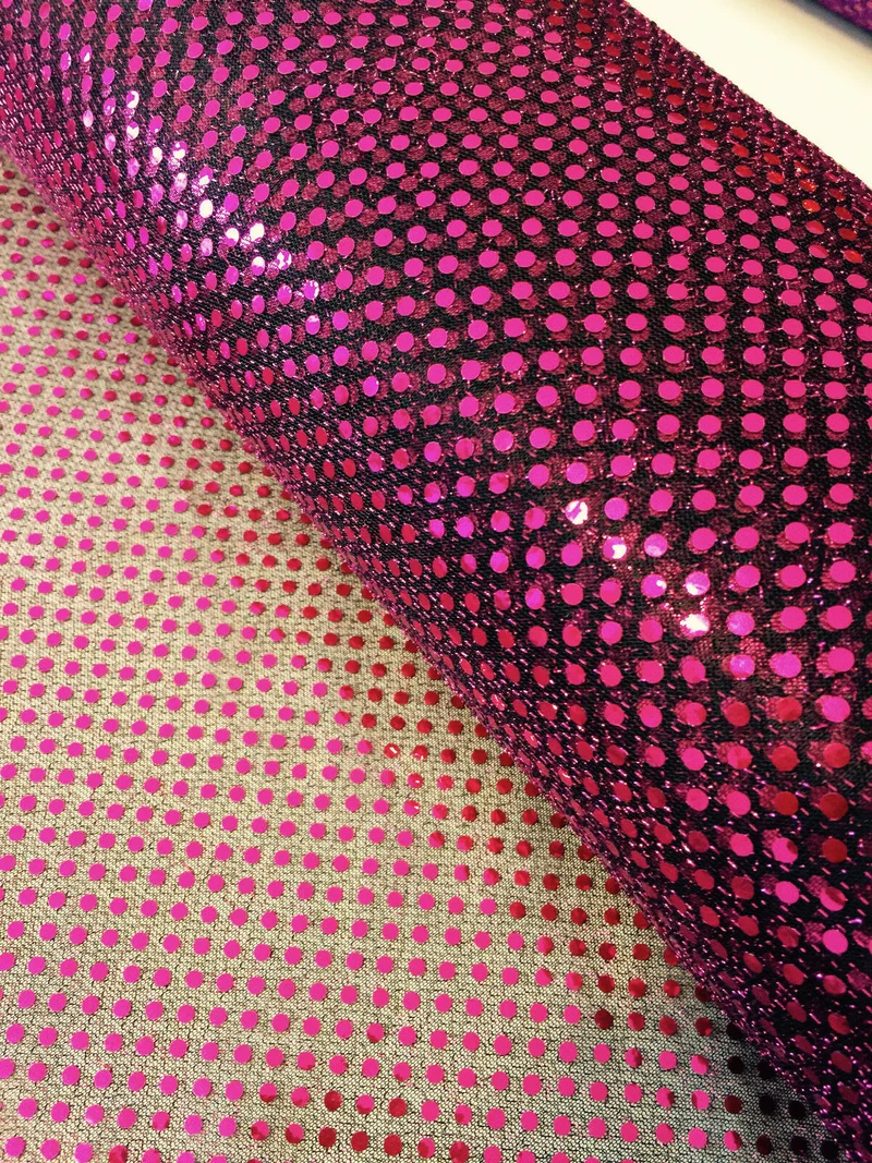 3mm Sequin Fabric, Sparkly Polyester Mesh for Fancy Dress M64