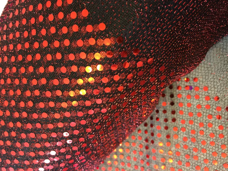 3mm Sequin Fabric, Sparkly Polyester Mesh for Fancy Dress M64