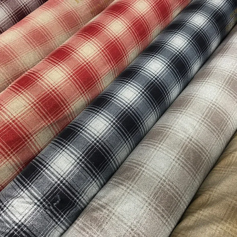 Shimmer Checkered Printed ITY Dress Fabric 58" Wide M729