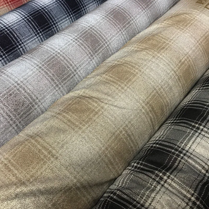 Shimmer Checkered Printed ITY Dress Fabric 58" Wide M729