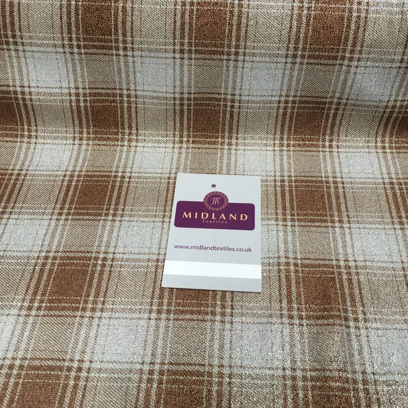 Shimmer Checkered Printed ITY Dress Fabric 58" Wide M729