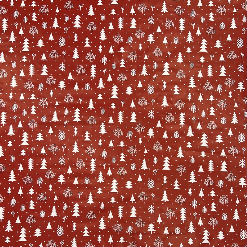 KEVKUS Wachstuch Tischdecke Weihnachten CY60 rot eckig rund oval