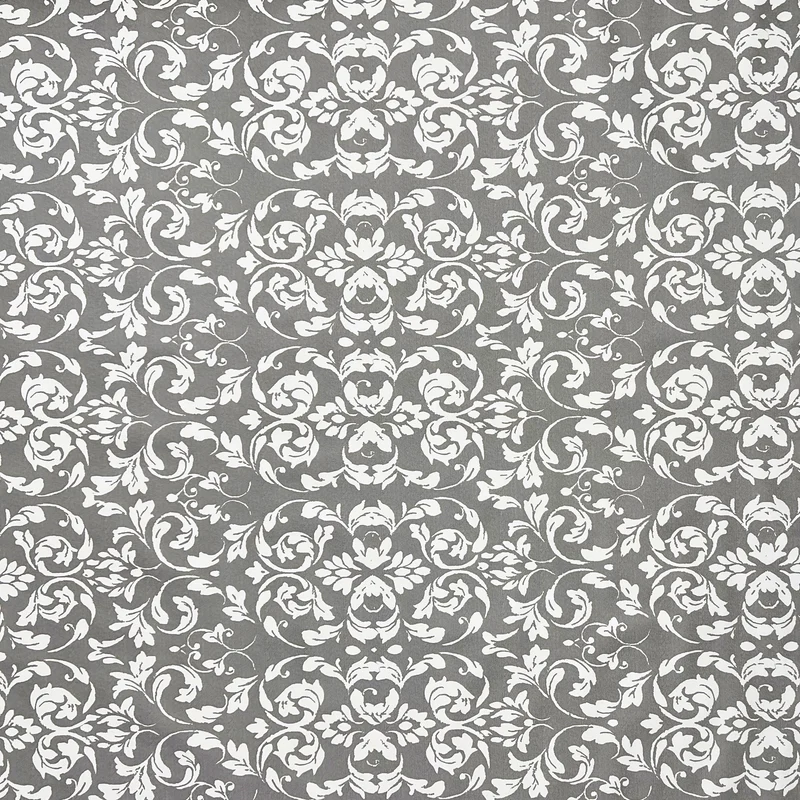 Wachstuch Tischdecke B4014-05 barocke Linien auf dunkelgrau eckig rund oval