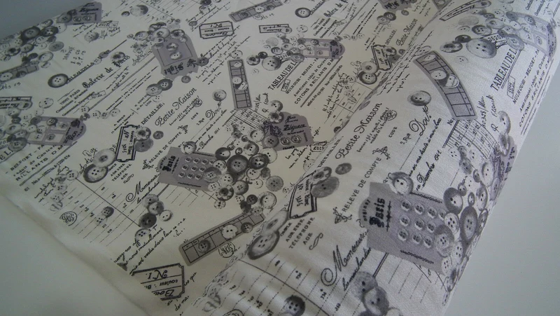 100% Cotton Canvas Craft Fabric French Theme Per Metre 44" M11 Mtex