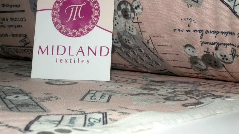 100% Cotton Canvas Craft Fabric French Theme Per Metre 44" M11 Mtex
