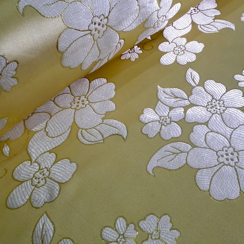 Floral Blossom Satin Brocade Dress Fabric 45" M42