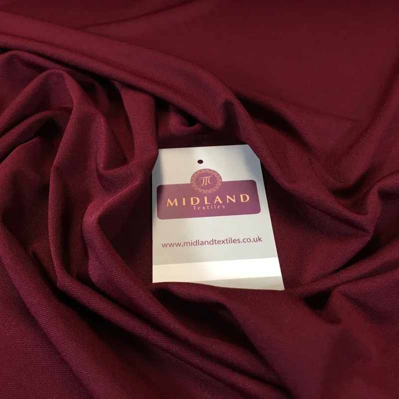 Plain elastane stretch ity jersey dress fabric 58" Wide M719 Mtex