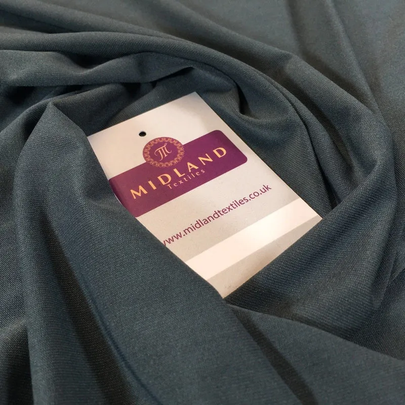 Plain elastane stretch ity jersey dress fabric 58" Wide M719 Mtex