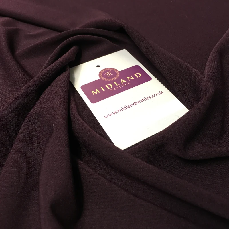 Plain elastane stretch ity jersey dress fabric 58" Wide M719 Mtex