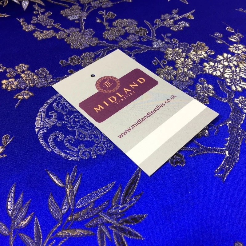 Traditional Oriental Gold Dragon Silk Satin Brocade 45" Wide M60 Mtex