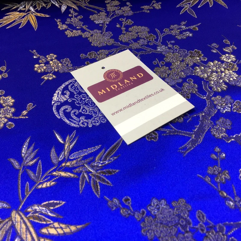 Traditional Oriental Gold Dragon Silk Satin Brocade 45" Wide M60 Mtex