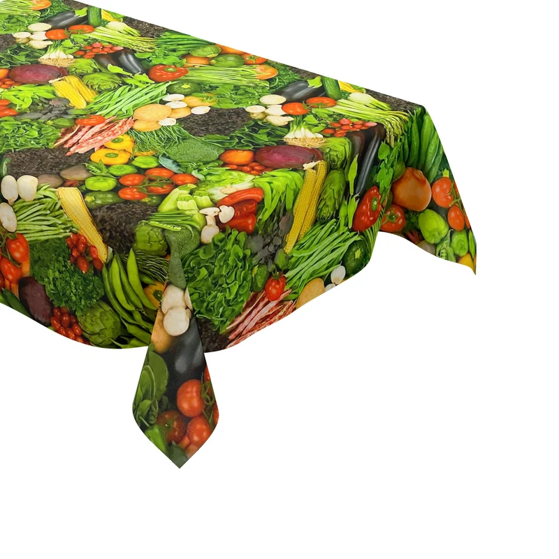 Wachstuch Tischdecke 01176-00 Gemüse Vegetable eckig rund oval