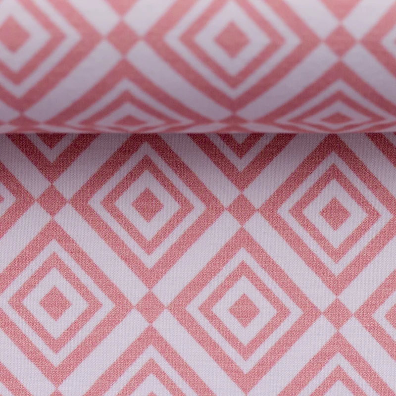 Jersey - Rauten Rosa - 10 cm