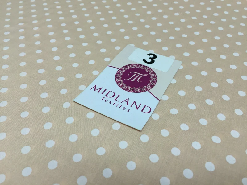5mm Polka Dot Polycotton Dress Fabric 44" Wide M357 Mtex