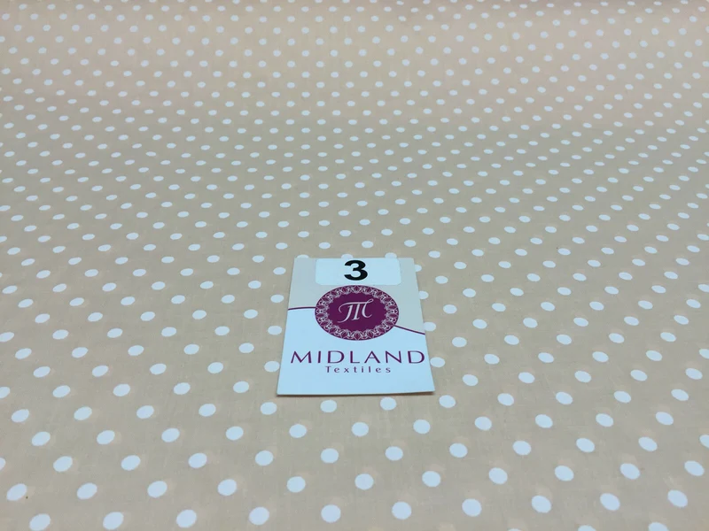 5mm Polka Dot Polycotton Dress Fabric 44" Wide M357 Mtex
