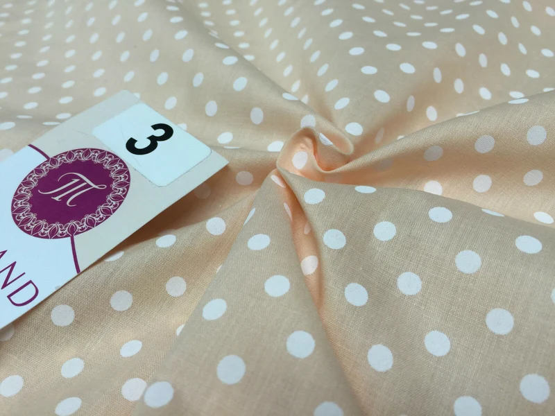 5mm Polka Dot Polycotton Dress Fabric 44" Wide M357 Mtex