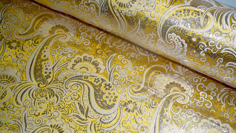 New Paisley Metallic Brocade Fabric 58" wide for Jackets & waistcoats M350 Mtex