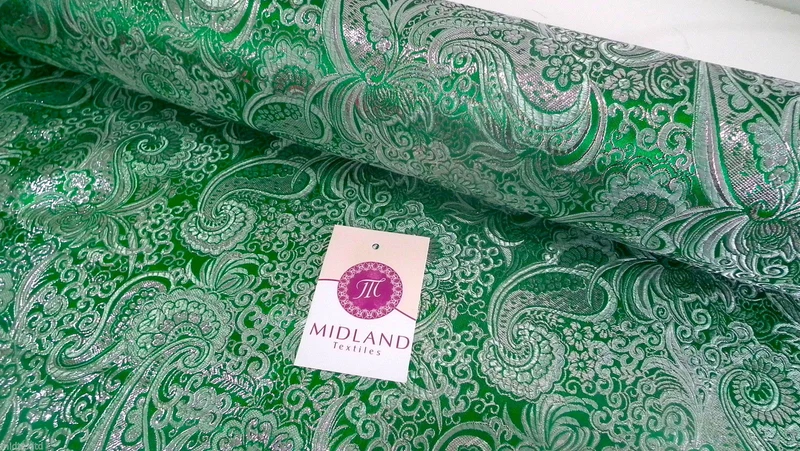 New Paisley Metallic Brocade Fabric 58" wide for Jackets & waistcoats M350 Mtex
