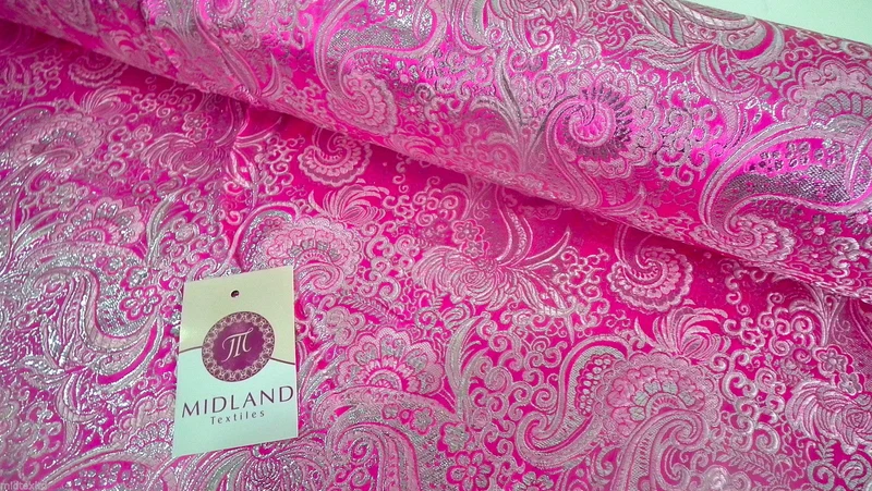 New Paisley Metallic Brocade Fabric 58" wide for Jackets & waistcoats M350 Mtex