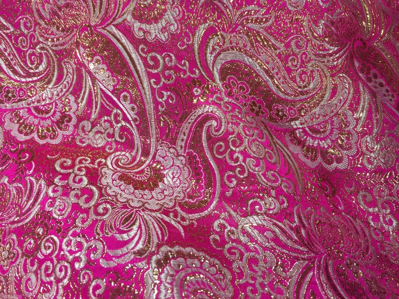 New Paisley Metallic Brocade Fabric 58" wide for Jackets & waistcoats M350 Mtex