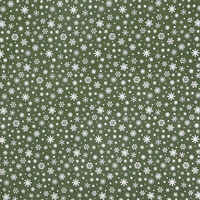 Wachstuch Tischdecke geprägt Weihnachten P1096-4 Schneeflocken auf grün eckig rund oval