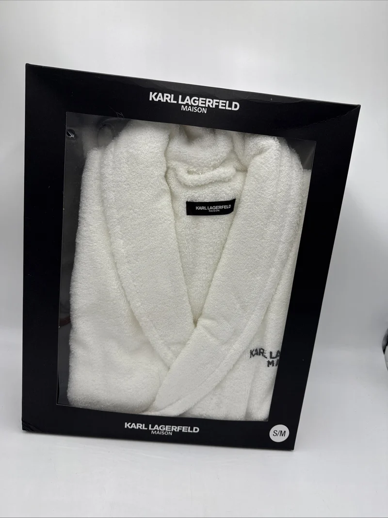 Bademantel Karl LAGERFELD Weiß S/M