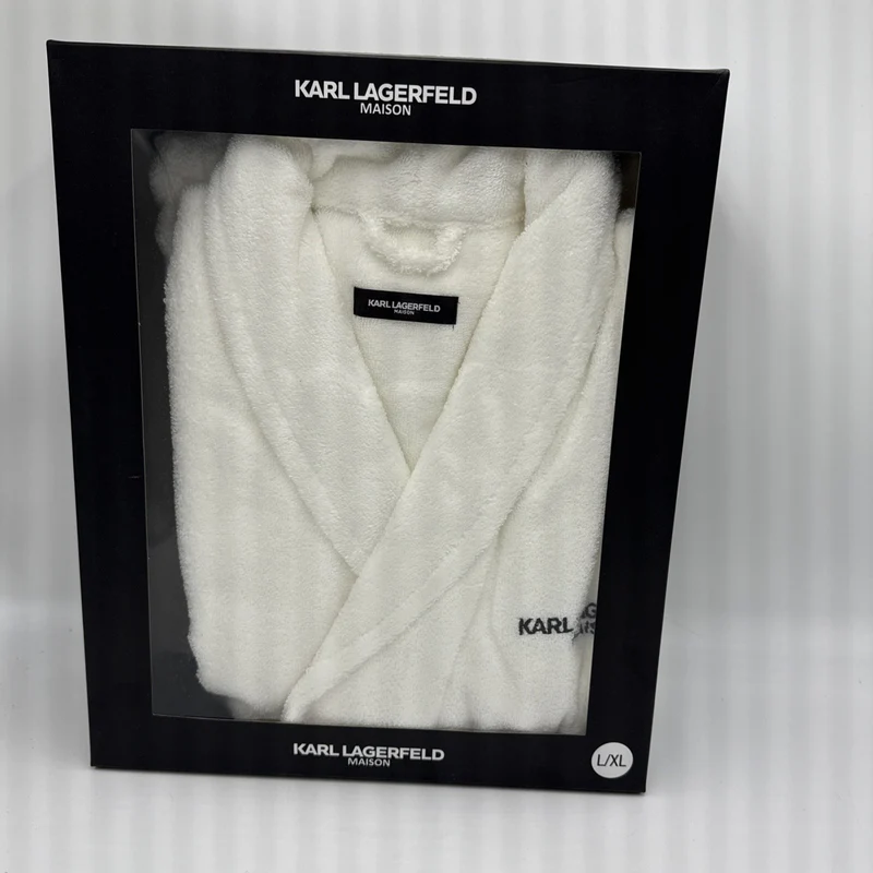 Bademantel Karl LAGERFELD Weiß L/XL