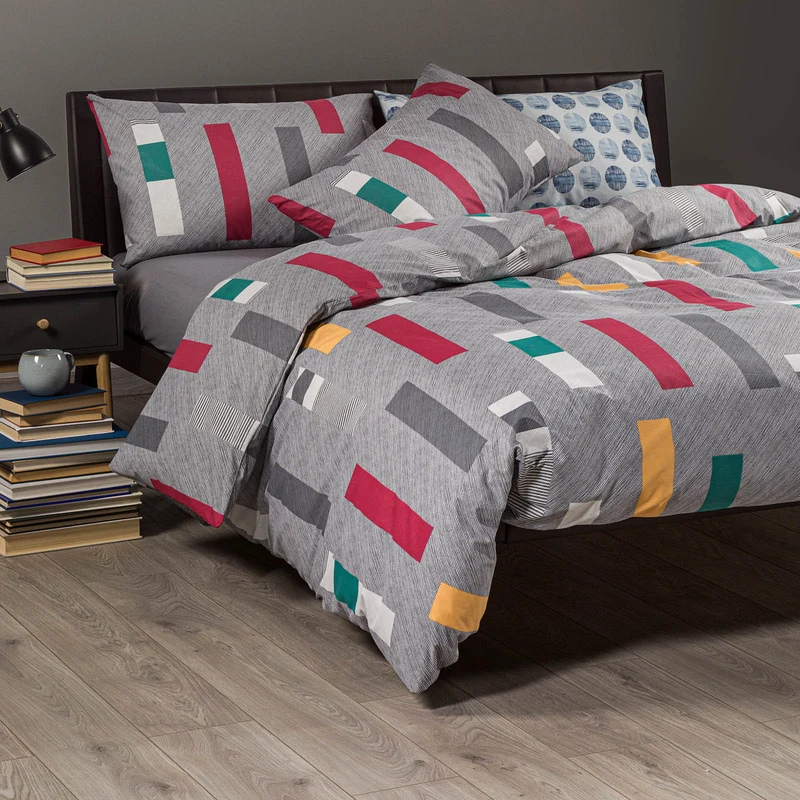 Completo Copripiumino denim Moderno in Cotone